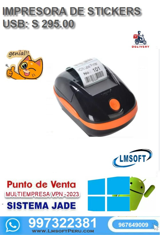 IMPRESORA DE STICKERS USB